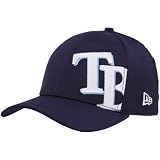 MLB New Era Tampa Bay Rays Navy Blue Side Patch 39THIRTY Flex Hat (Small/Medium)