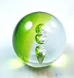 Murano Design 3 Bubbles Floating Through a Field Paperweight
