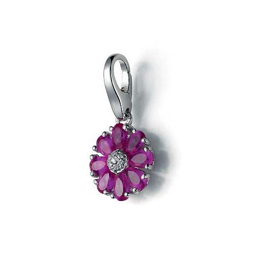Giorgio Martello Damen-Anh&auml;nger Lucky Blume pink 449-807329 Preisvergleich