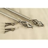 A&F Rod D�cor - NEW Decorative Curtain Rod #41, 66-120 inch, Antique Brass by 