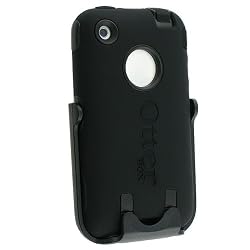 OtterBox Defender Series 3 Layer Protection Silicone Case iPhone 3G and 3GS - Black/Black