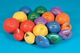 Set of 2 - Solid-Color Gripper Soccerballs - 8 (20.3cm), Set of 6