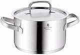 WMF Gourmet Plus 18/10 stainless steel high casserole with lid 18cm/2.5ltr
