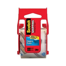 Scotch Packaging Tape with Dispenser, 2 x 1000 Inches, Clear (142L)