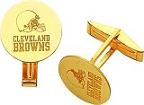 14K Gold NFL Cleveland Browns Cuff Links