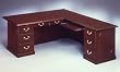 Office Furniture DMI - 72 Inch Executive L-Shaped Desk with Right Return - Traditional Office Furniture - 7350-55