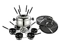 Fondue Set 28 tlg Topf Fonduetopf Edelstahl NEU 924663