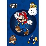 Super Mario Large Plush Bed Blanket