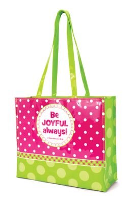Be Joyful, Tote Bag with Scripture