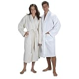 Turkishtowels Waffle Shawl Bathrobe Collection 100% Cotton Made in Turkey