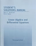 Students Solutions Manual for Linear Algebra and Differential Equations