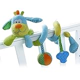 赤ちゃん 玩具 ハンギング 音 ぬいぐるみ なめなめ ゴム 出産祝い 贈り物 ワンちゃん