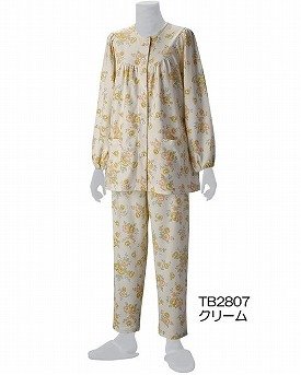 婦人用長袖パジャマセット　TB2807/ M　サックス