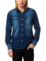 BIAGGIO Camisa Hombre (Denim)