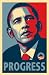 Barack Obama FAIREY (Progress) RARE Campaign Poster 24 x 36