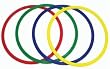 Flat Hoops - Set - 15 1/2" Dia., Set of 4 - Sports Games