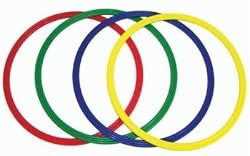 Flat Hoops - Dozen - 15 1/2" Dia., Set of 12 - Sports Games