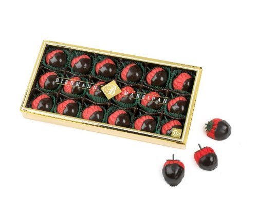 Biermann Marzipan Chocolate Dipped Strawberries (8.5 Oz)