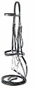 NEW Brown Leather Weymouth Bridle w/ 2 Sets of Reins