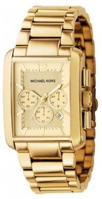 MICHAEL Michael Kors Womens Chronograph Goldtone Stainless Steel Bracelet Watch