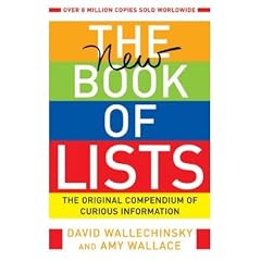 THE NEW BOOK OF LISTS: THE ORIGINAL COMPENDIUM OF CURIOUS INFORMATIONBYWallechinsky, David[Paperback] on Nov-2005