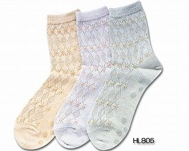 口ゴムゆるゆるソックス（婦人用）　HL805/ グリーン