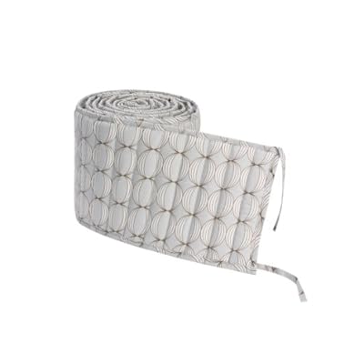 Dwellstudio Biological Quilted Bumper, Ovals Grey Dwellstudio Biological Quilted Bumper, Ovals Grey