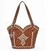 Western Tote Bag Handbag Hand Tooled Leather Purse