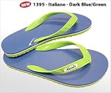 Locals Flip Flops Hawaiian Slippahs- Blue/Green