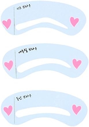 Elviros Eyebrow Stencils 3 pcs Per Pack