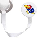 Kansas Jayhawks White Pacifier Clip