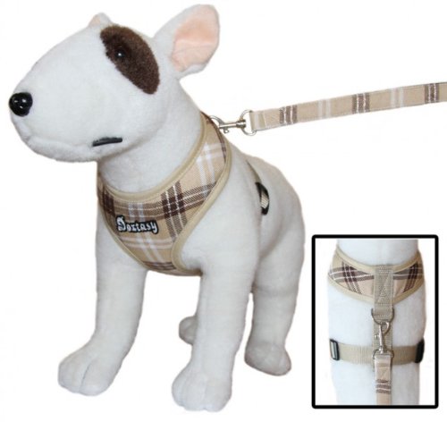 Hundegeschirr mit Brustschlaufe Scottish Beige XXS-M, Größe:M