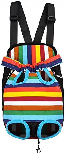 Proimb Pet Dog Cat Carrier Front Bag Backpack Portable for Travel Outdoor (Multicolor, Large)