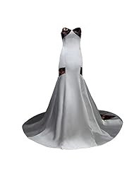 2015 Sleeveless Sweetheart Backless Lace Evening Dress/Homecoming Dress/Prom Dress/Wedding Party Dress  with a Cathedral Train 