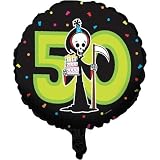 Grim Reaper 50th Birthday 18" Mylar Balloon