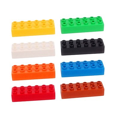 BuW 100PCS 2x4 Plastic Lego Building Block Bricks Educational Toys ,helps the child develop great imagination