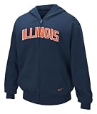 Illinois Fighting Illini Nike Youth Classic Arch Full-Zip Hooded Sweatshirt