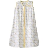 HALO 100% Cotton Muslin Sleepsack Wearable Blanket, Giraffe Plaid, Medium