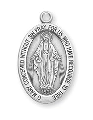 Miraculous Pendant, Sterling Silver with Chain