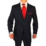 Modern Signature Collection Italian Fit Mens Suit Merino Wool 140s Two Button 2pc Jacket Plus Pants Navy