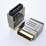 Burosch professioneller Scart Stecker vergoldet !!! Restposten - Schnäppchen !!!