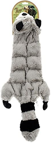 Nandog My Bff Unstuffed 10 Squeakers Plush Toy-Grey Raccoon