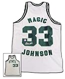 Magic Johnson Autographed/Hand Signed Authentic Michigan State Basketball Jersey