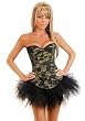 Daisy Corsets DAISY-1087 Camo Queen Burlesque Corset And Pettiskirt