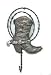 COWBOY BOOT western metal WALL HOOK home decor