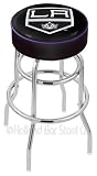 Los Angeles Kings 25 inch Double-Ring Chrome Bar Stool