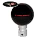 Corvette Shift Knob - C6 Emblem Black / Red : 2005-2012 C6 & Z06