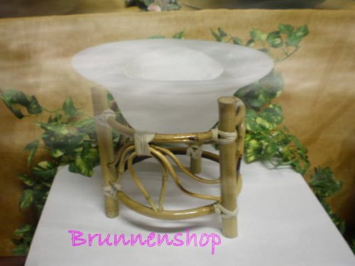 NEBLER ZIMMERBRUNNEN KRISTALLSALZ IONISATOR TABLE BAMBOS weiss