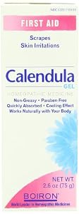 Boiron Homeopathic Medicine Calendula Gel for Burns, Scrapes and Skin Irritations, 2.6 Ounce Tube