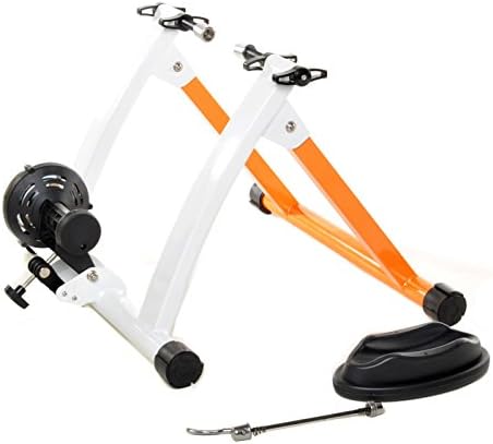 Conquer Indoor Bike Trainer Portable Exercise Bicycle Magnetic Stand Compatible with 26 in., 27 in. and 700c bikes